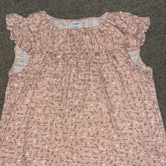 LuLaRoe Stasha light pink dandelion Top - Picture 2 of 4
